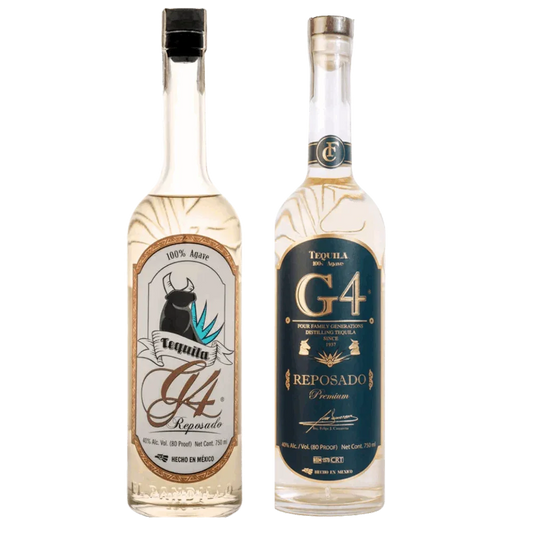 G4 Clásico Reposado Tequila + G4 Reposado Tequila (2-pack) - Sipsy