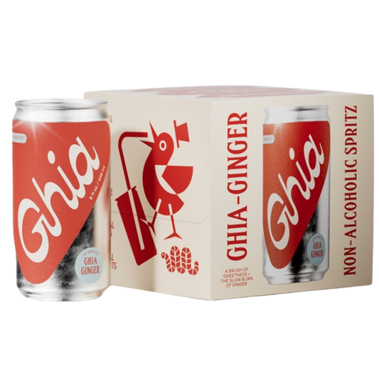 Ghia Non Alcoholic Aperitif, Ginger Ghia 4-Pack / 12oz Cans