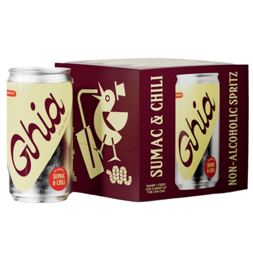 Ghia Non Alcoholic Aperitif, Sumac & Chili 4-Pack / 12oz Cans