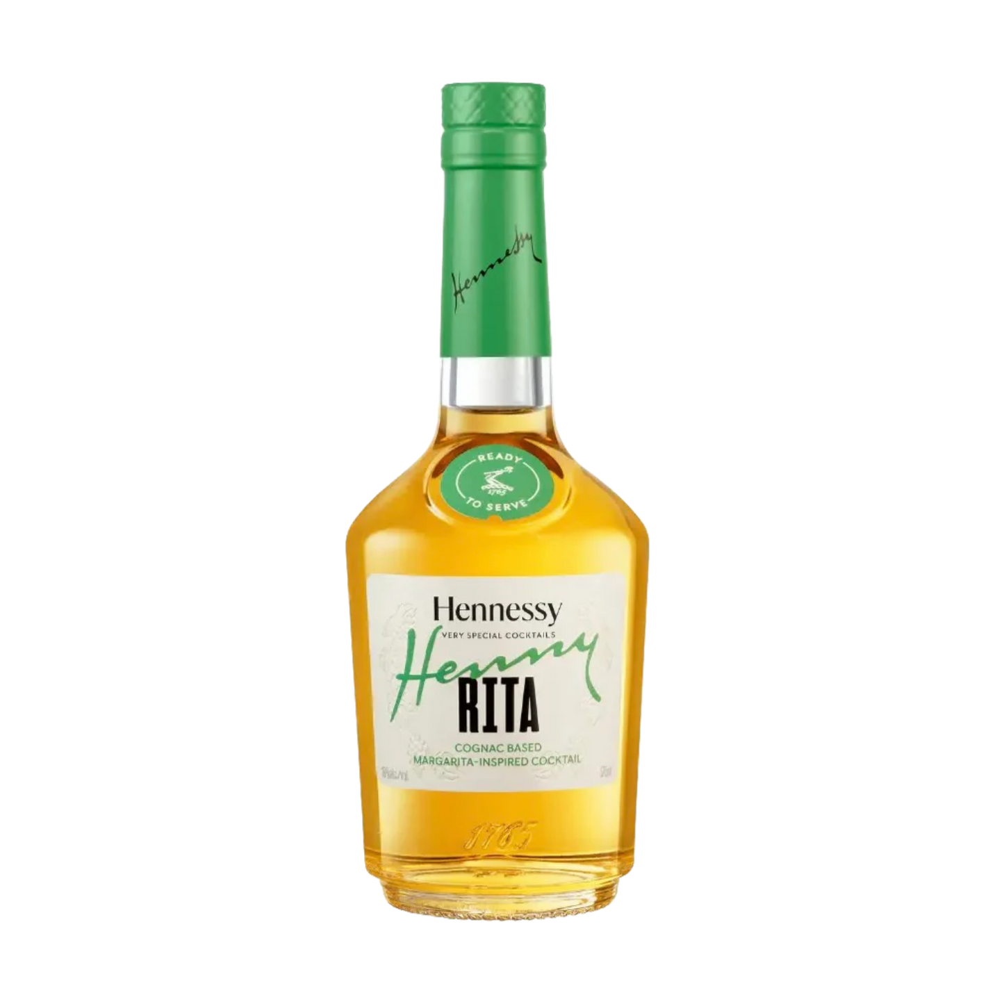 Hennessy Heny Rita bottle on a white background