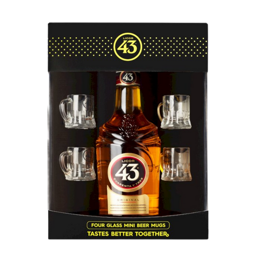 Licor 43 Mini Beer Glass Gift Pack - 750mL