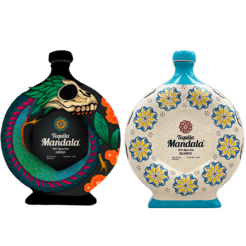 Tequila Mandala Dia de Muertos 2023 Limited Edition Anejo  + Tequila Mandala Blanco