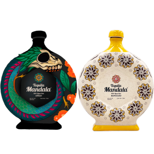 Tequila Mandala Dia de Muertos 2023 Limited Edition Anejo 1L  + Tequila Mandala Reposado 1L