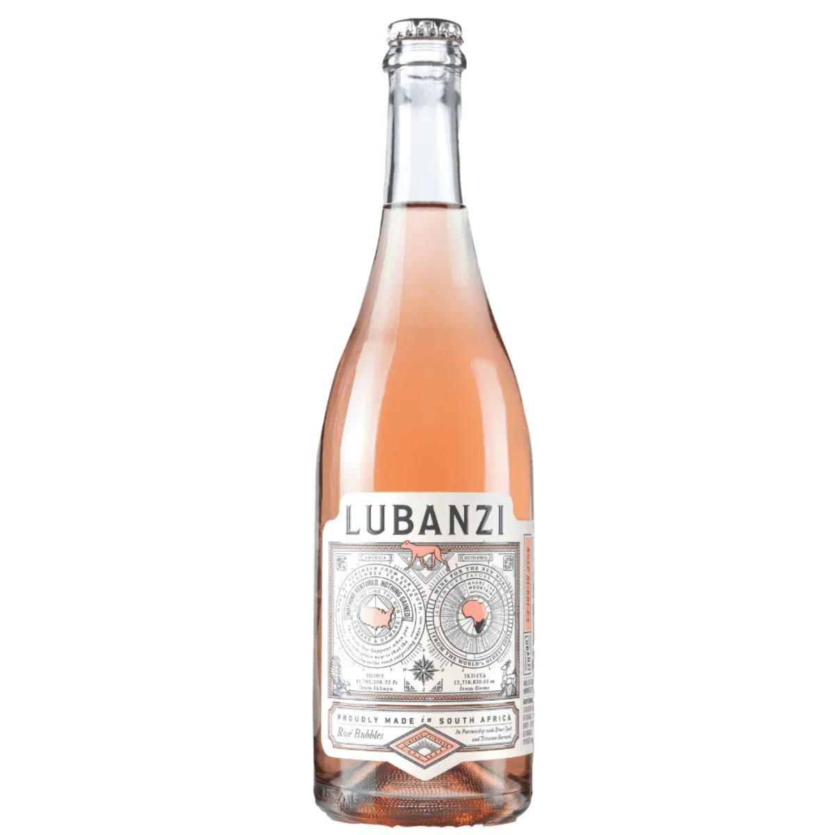 Lubanzi Sparkling Natural Rosé Wine 750 ml - Sipsy