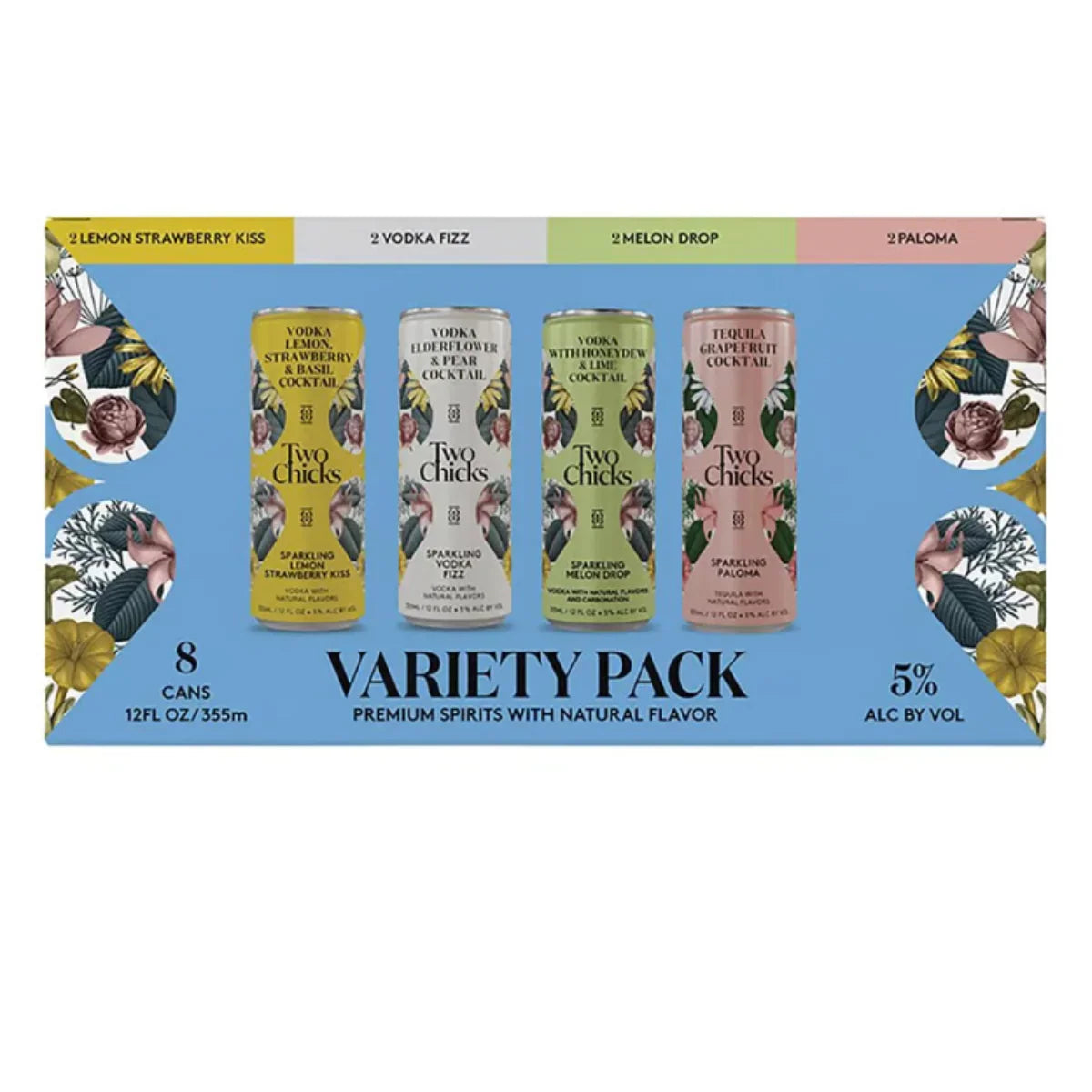 Two Chicks Cocktails Variety Pack - 8 pk / 355 mL Cans - Sipsy