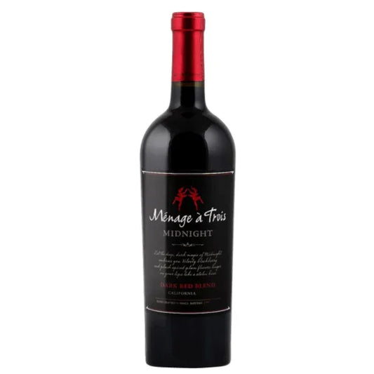 Ménage à Trois Midnight Dark Red Blend – 750 ml - Sipsy