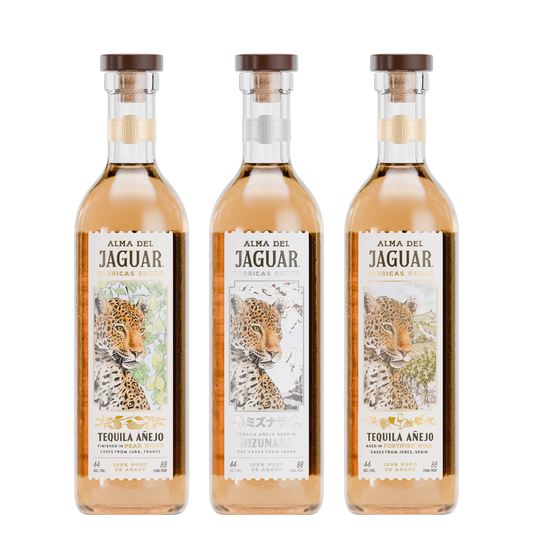 Alma Del Jaguar Barricas Series Añejo Mizunara Pear Wood & Oloroso Sherry Casks - 3-Pack (Pre-order)