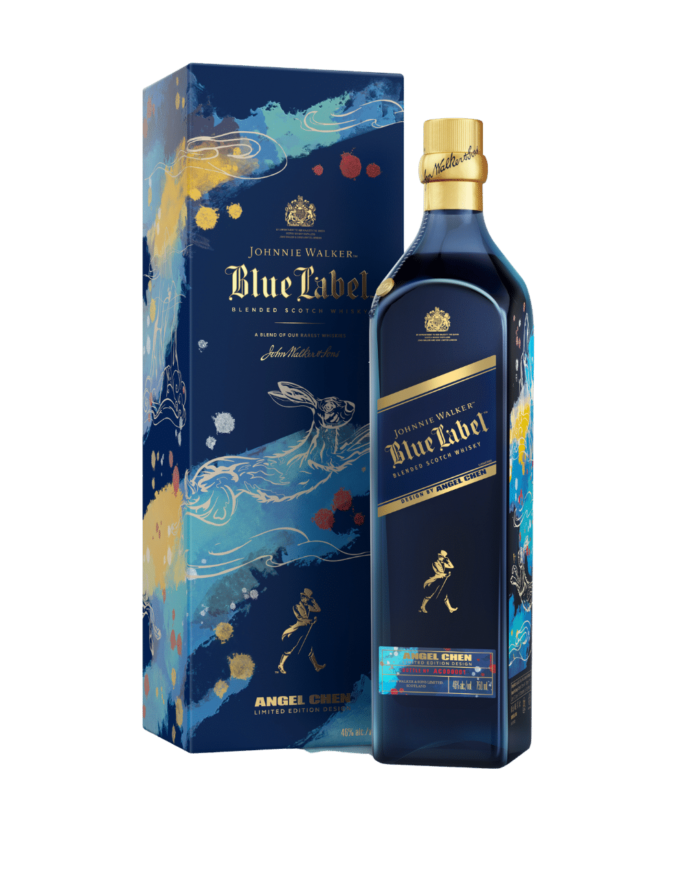 Johnnie Walker Blue Label Blended Scotch Whisky, Limited Edition Year of the Rabbit - 750ml