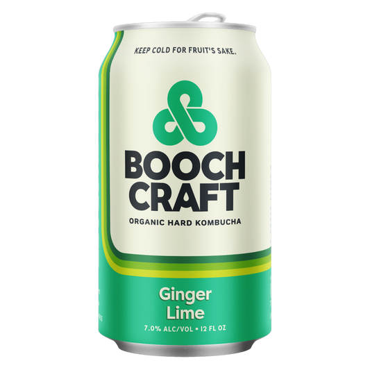 Boochcraft Ginger Lime Hard Kombucha - 6 pack cans