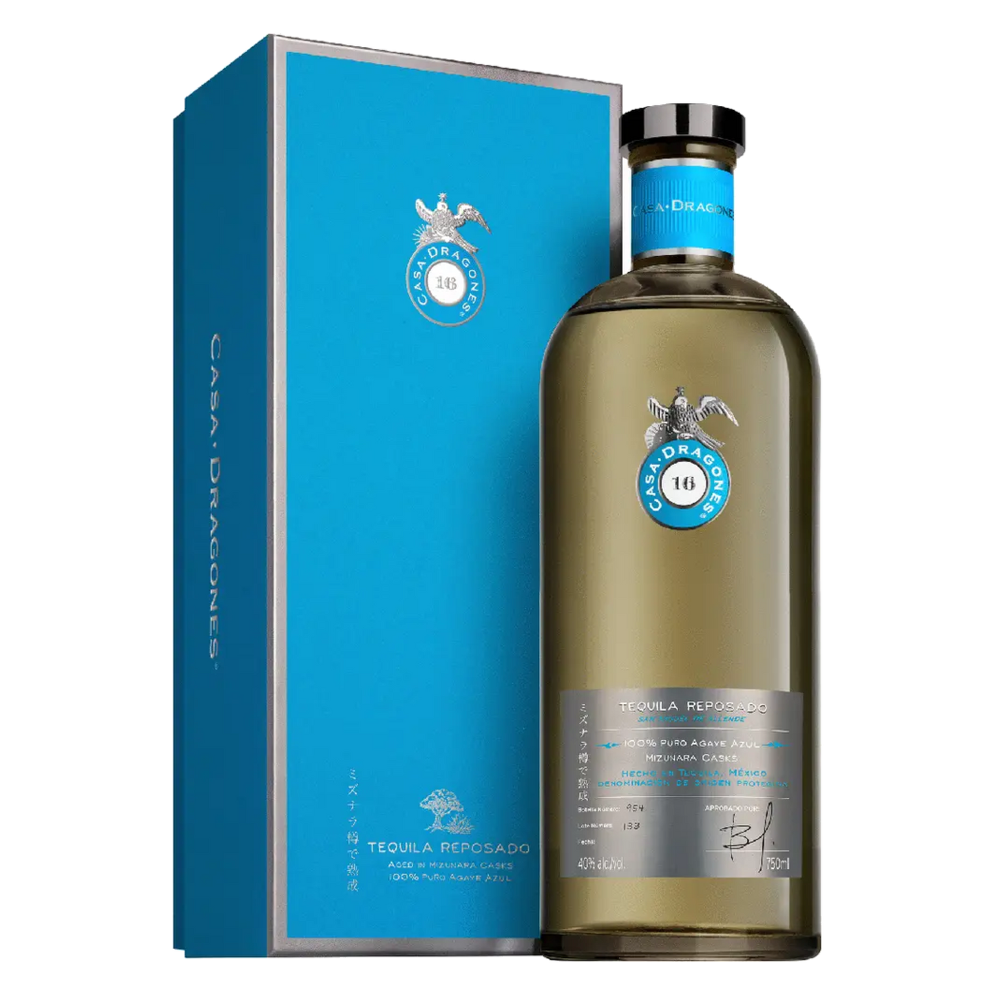 Casa Dragones Reposado Tequila - 750ml bottle and box