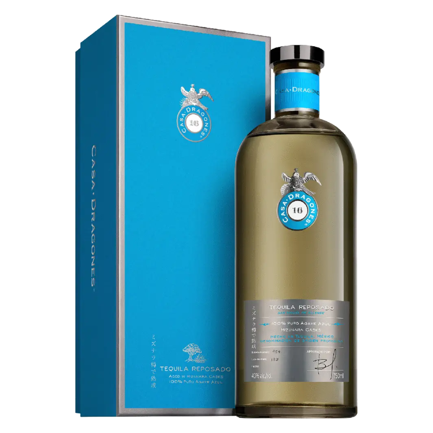 Casa Dragones Reposado Tequila - 750ml bottle and box