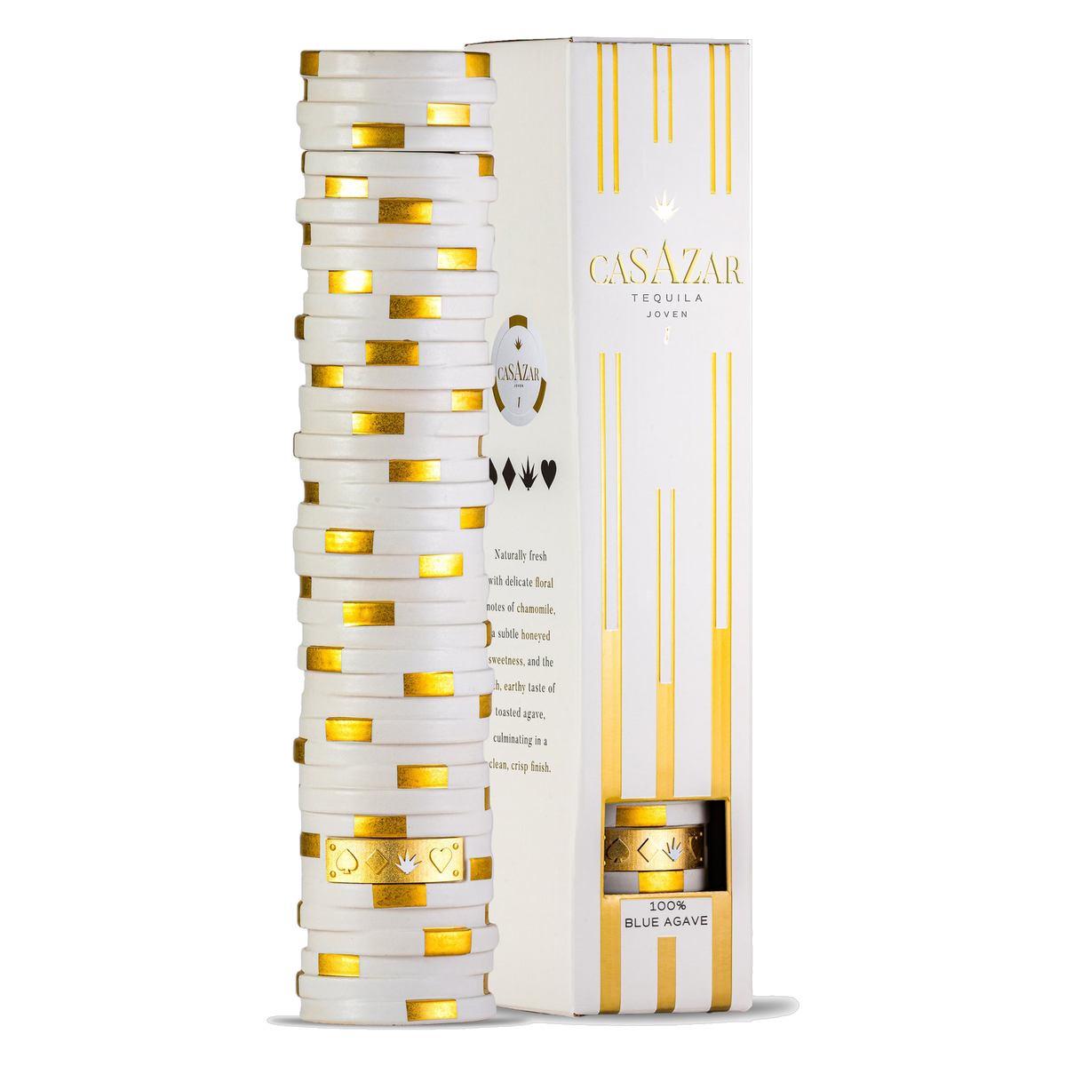 CasAzar Tequila Joven 750ml bottle with box
