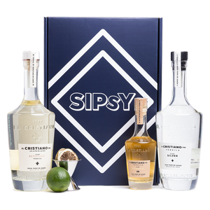 El Cristiano Additive-Free Tequila Gift Set with Blanco, Reposado, and XR bottles