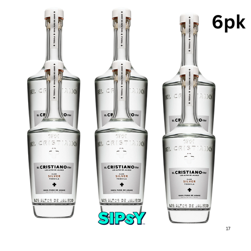 El Cristiano Silver Tequila - 50ml 6pk