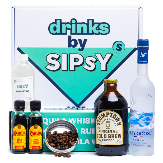Espresso Martini Cocktail Gift Set with vodka, coffee liqueur, and cold brew coffee