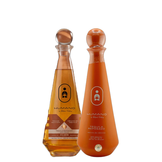 Humano Texas Edition and Reposado Tequila - 2 bottles