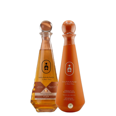 Humano Texas Edition and Reposado Tequila - 2 bottles