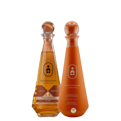 Humano Texas Edition and Reposado Tequila - 2 bottles