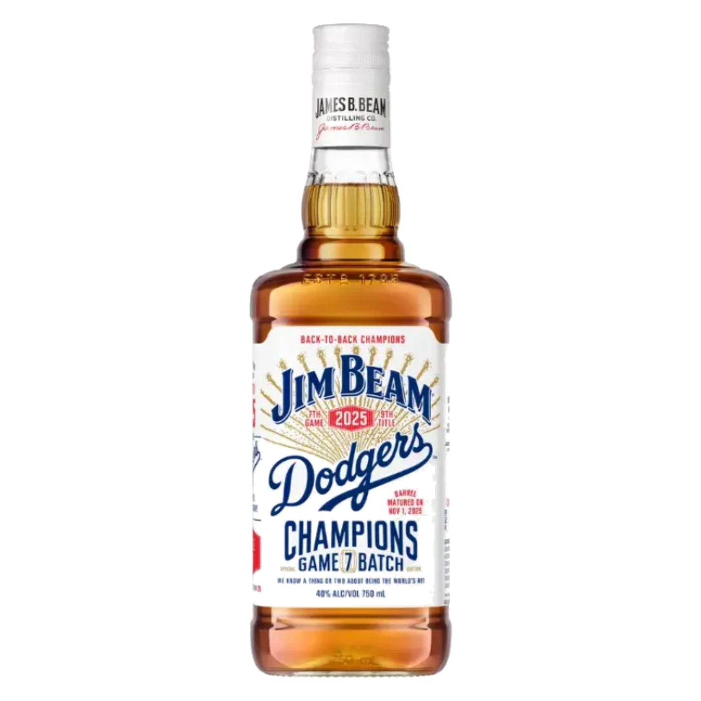 Jim Beam 2025 Dodgers Champions Game 7 Batch - 750ml bottle