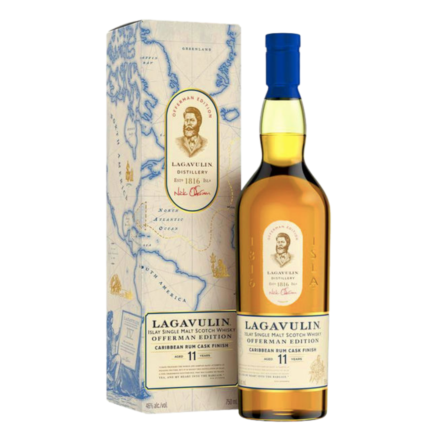 lagavulin offerman 11year caribbean cask 750ml