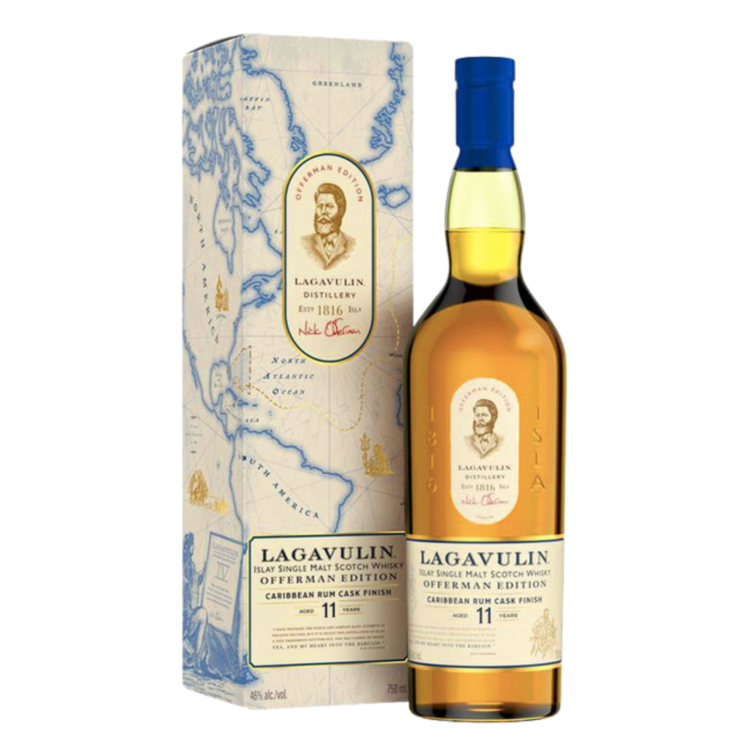 lagavulin offerman 11year caribbean cask 750ml