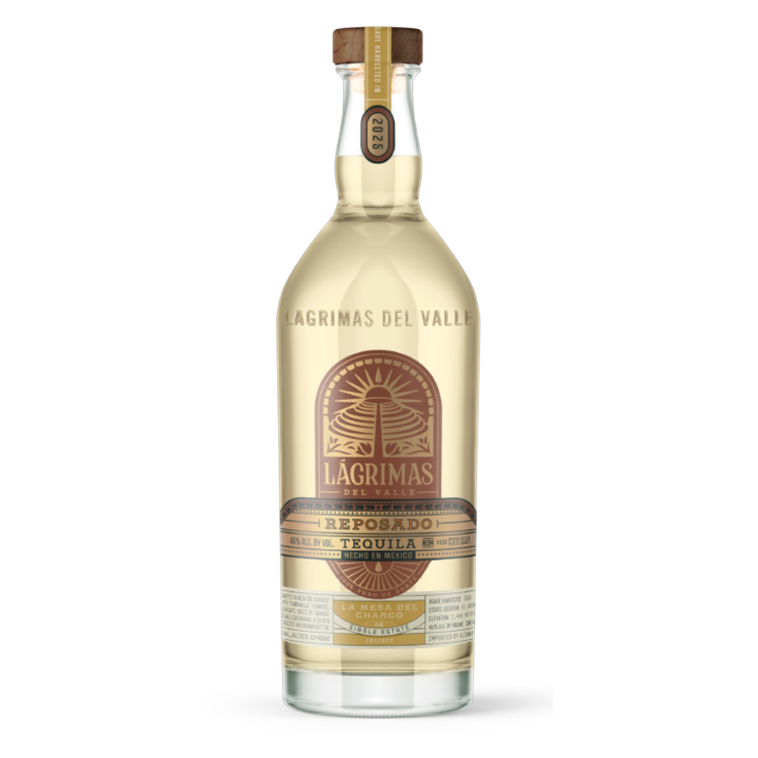Lágrimas del Valle La Mesa del Charco Reposado Tequila - 750ml bottle