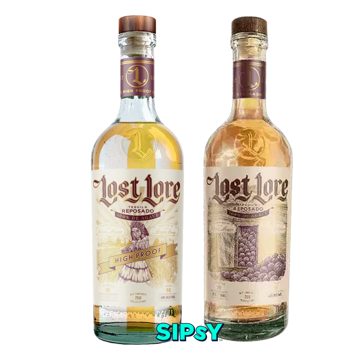 Lost Lore High Proof Reposado Batch No. 2 + Reposado Tequila 2pk - 750ml bottles