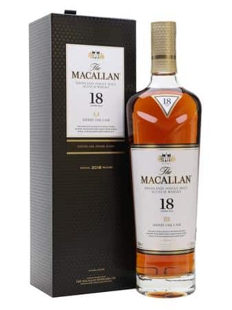 Macallan 18 Year Sherry Oak Cask Single Malt Scotch Whisky - 750ml