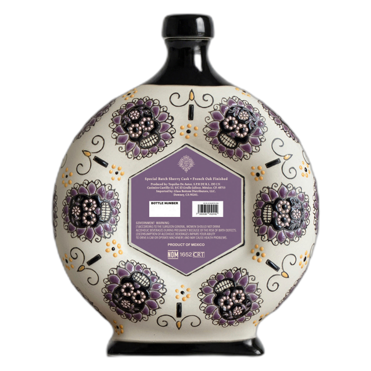 Mandala Extra Anejo Dia de Los Muertos 2026 -back of bottle