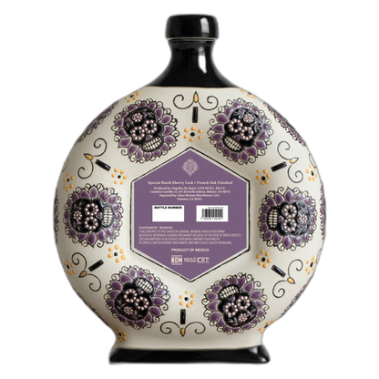 Mandala Extra Anejo Dia de Los Muertos 2026 -back of bottle