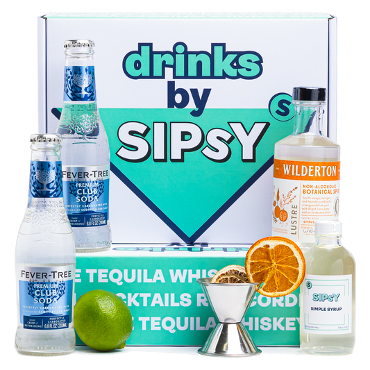 Margarita Non-Alcoholic Mocktail Gift Set with non-alcoholic citrus spirit and lime