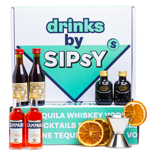 Negroni Cocktail Gift Set with Still Gin, Carpano Vermouth, and Campari Aperitivo