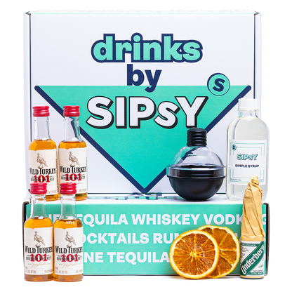 Old Fashioned Cocktail Gift Set with bourbon, bitters, and dehydrated orange wheels