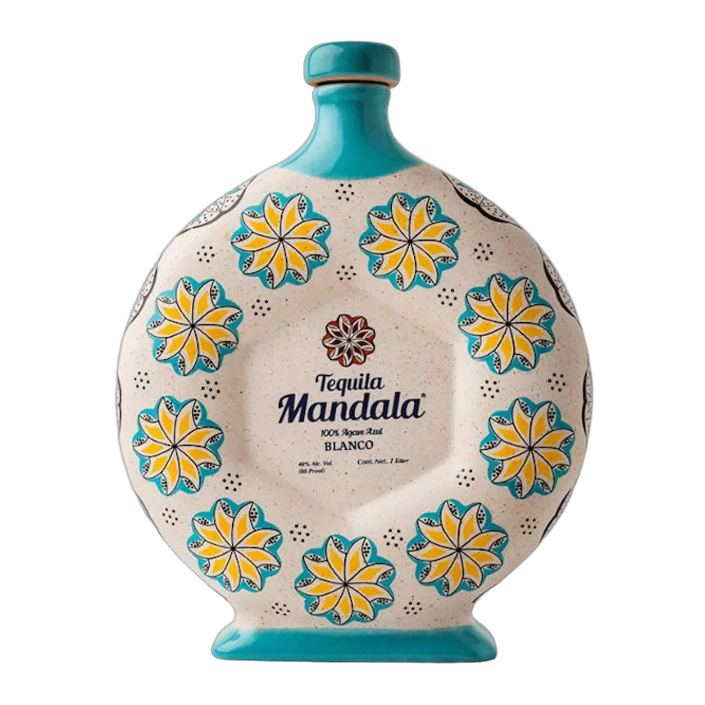 Tequila Mandala Blanco Ceramic Bottle - 1L
