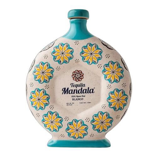 Tequila Mandala Blanco Ceramic Bottle - 1L