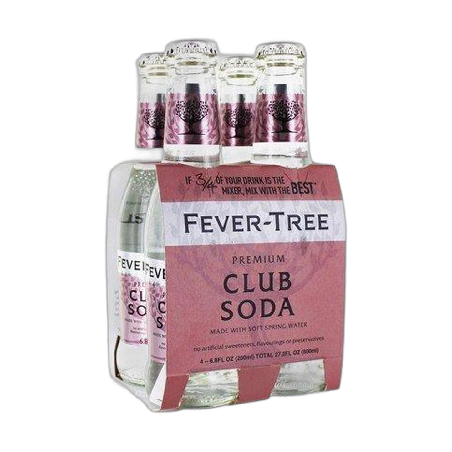 Fever-Tree Premium Club Soda - 4 bottles