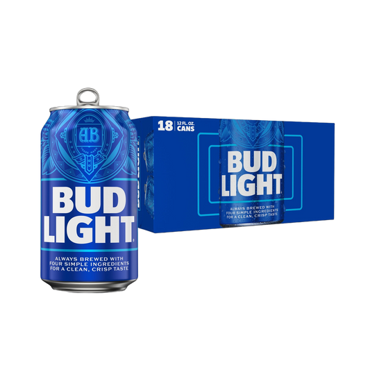 Bud Light American Lager 12oz Cans - 18-Pack