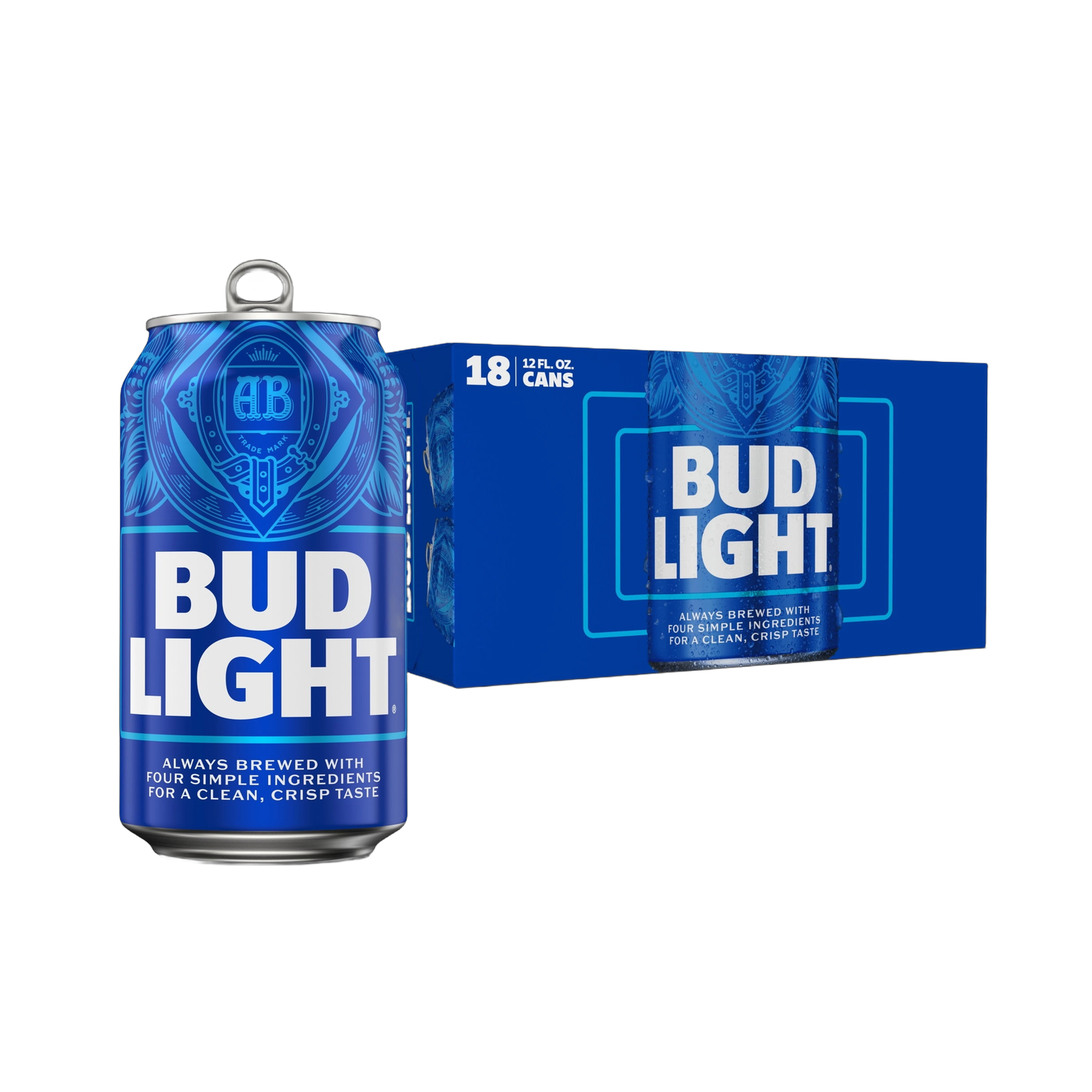 Bud Light American Lager 12oz Cans - 18-Pack