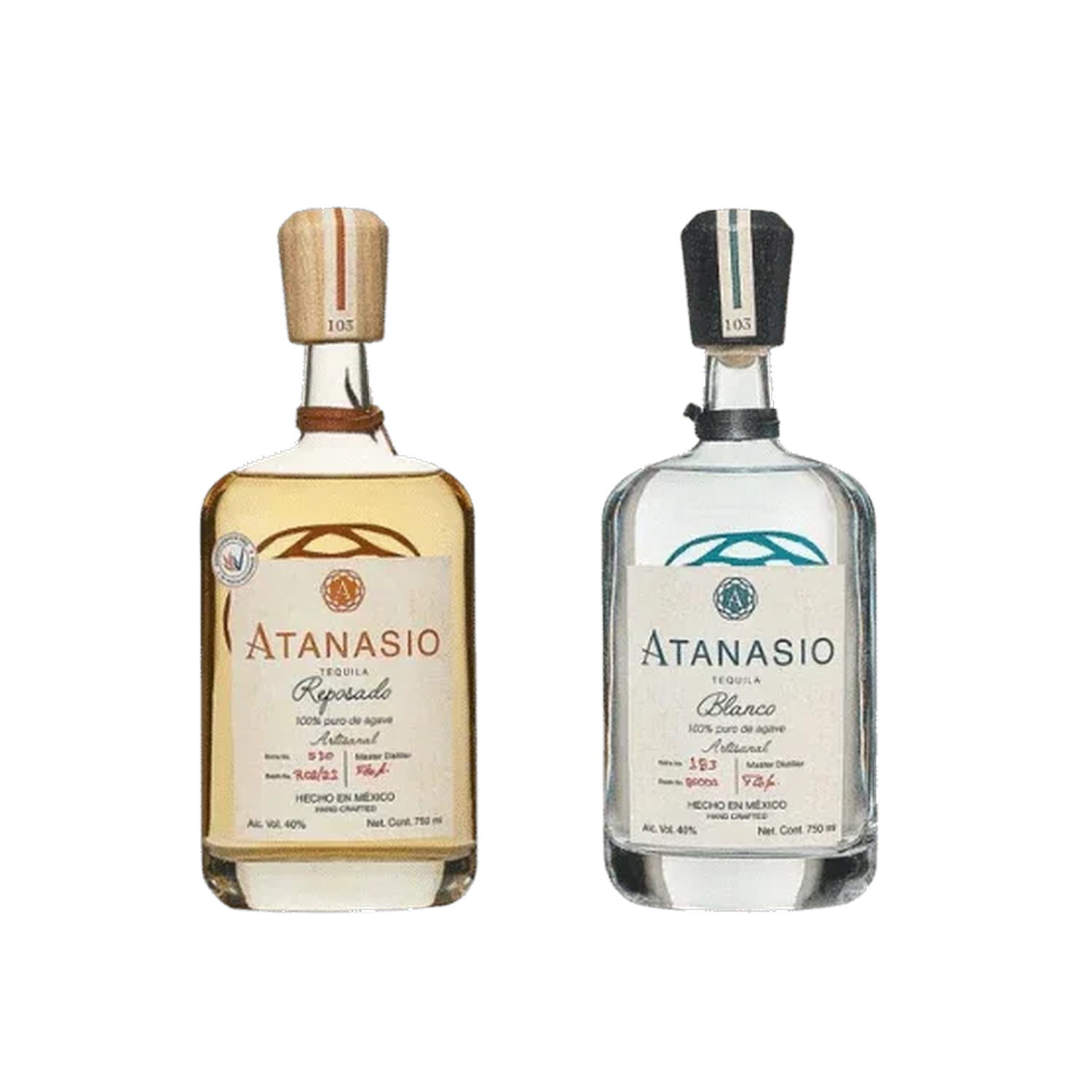 Atanasio Blanco Tequila and Reposado Tequila - 2-Pack