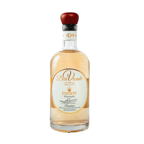 Don Vicente Fuerte Reposado Tequila - 104 Proof Cask Strength - 750ml