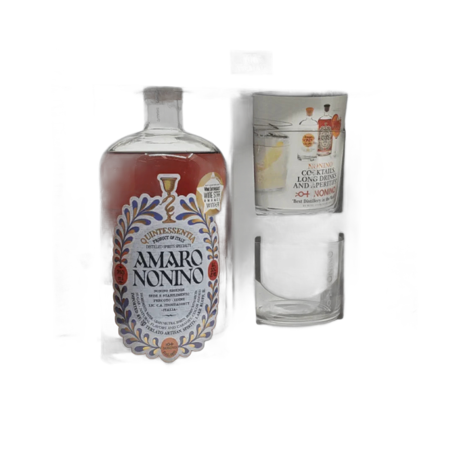 Amaro Nonino Quintessentia Tumbler Gift Set - 750ml