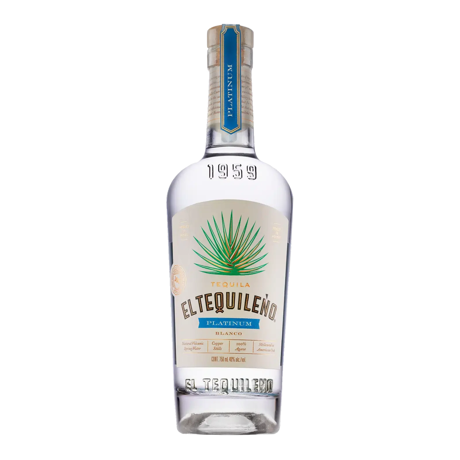 El Tequileño Platinum Blanco Tequila - 750ml