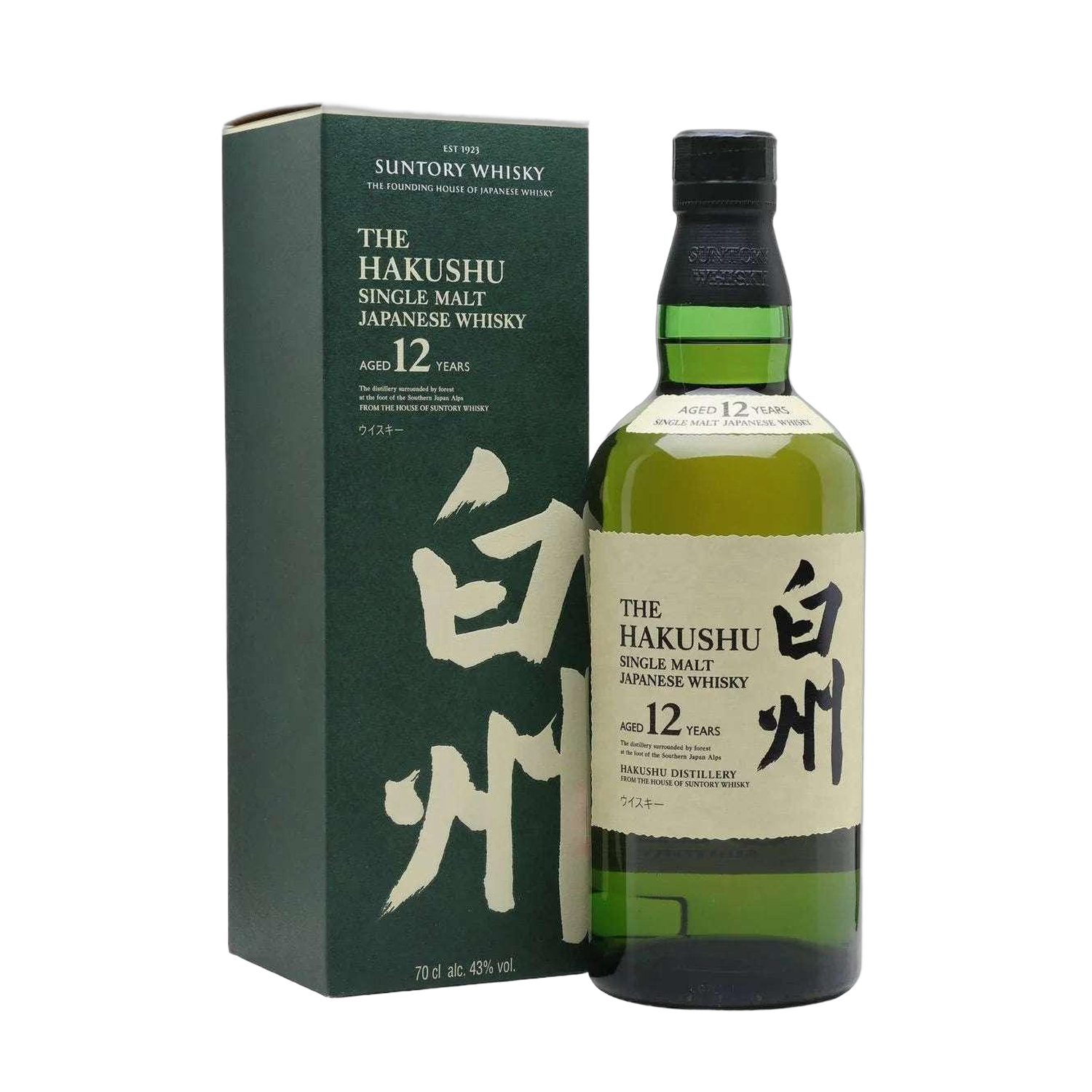 The Hakushu 12-Year-Old Single Malt Japanese Whisky - 750ml