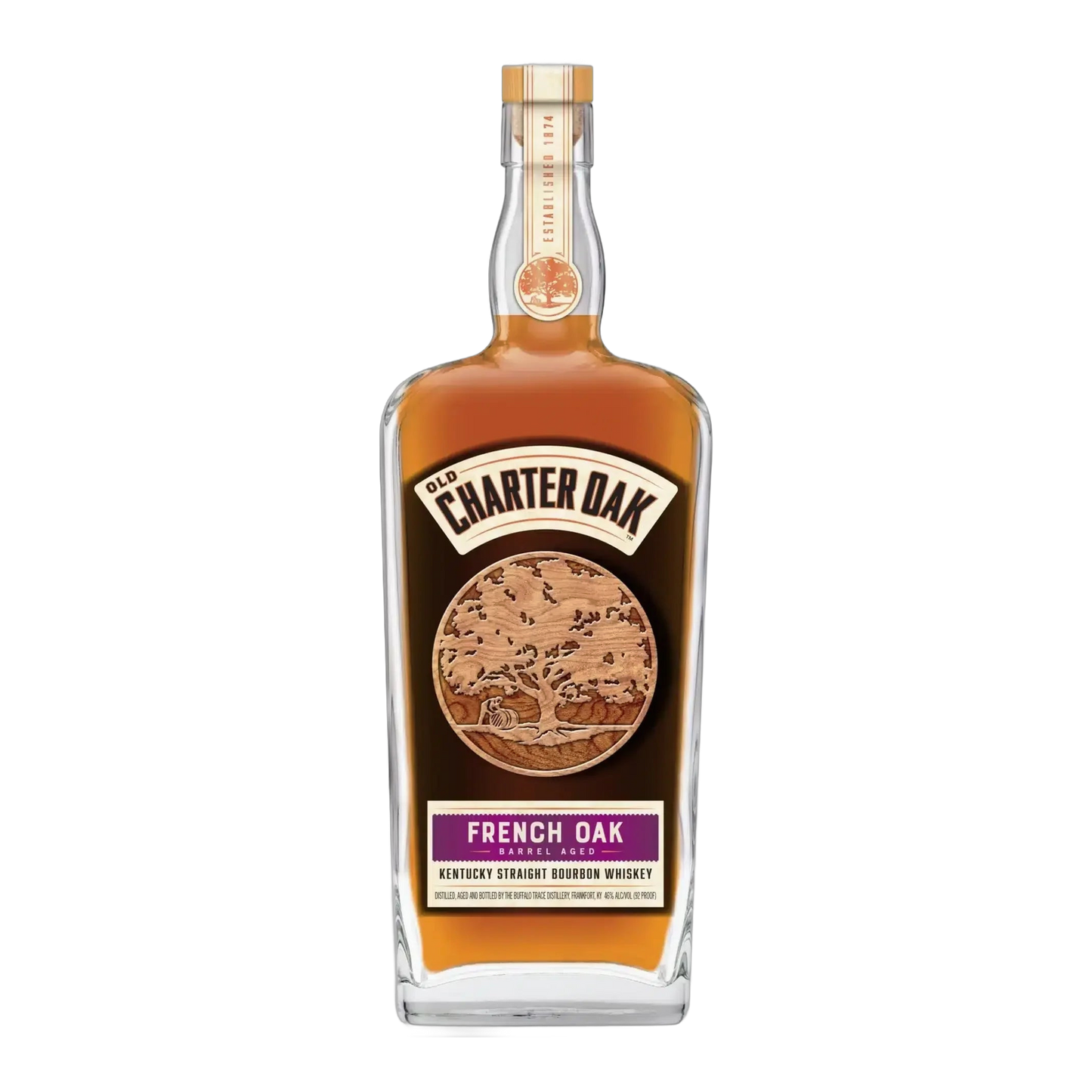 Old Charter French Oak Kentucky Straight Bourbon Whiskey (2021 Release) - 750ml