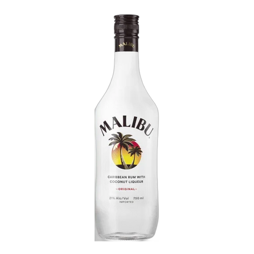Malibu Flavored Caribbean Rum with Coconut Liqueur - 750ml