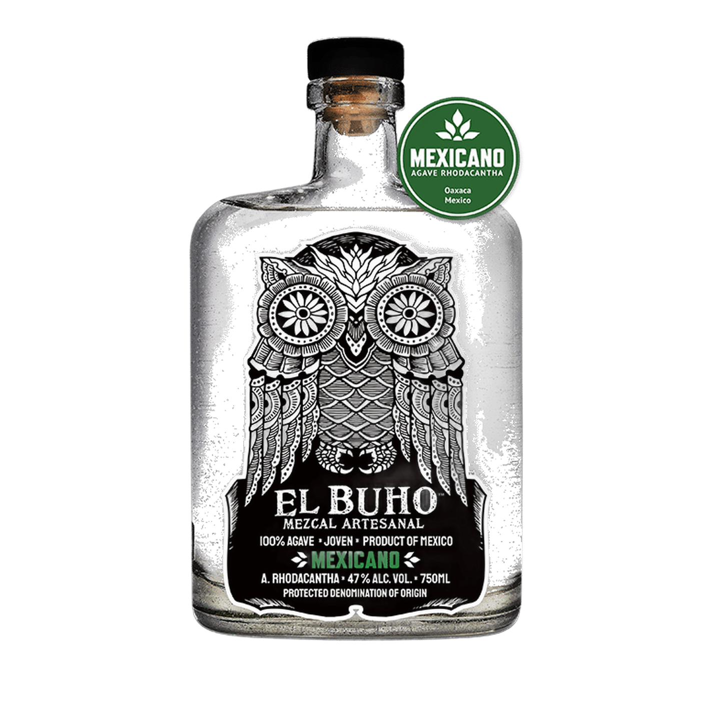 El Búho Mezcal Agave Mexicano - 750ml