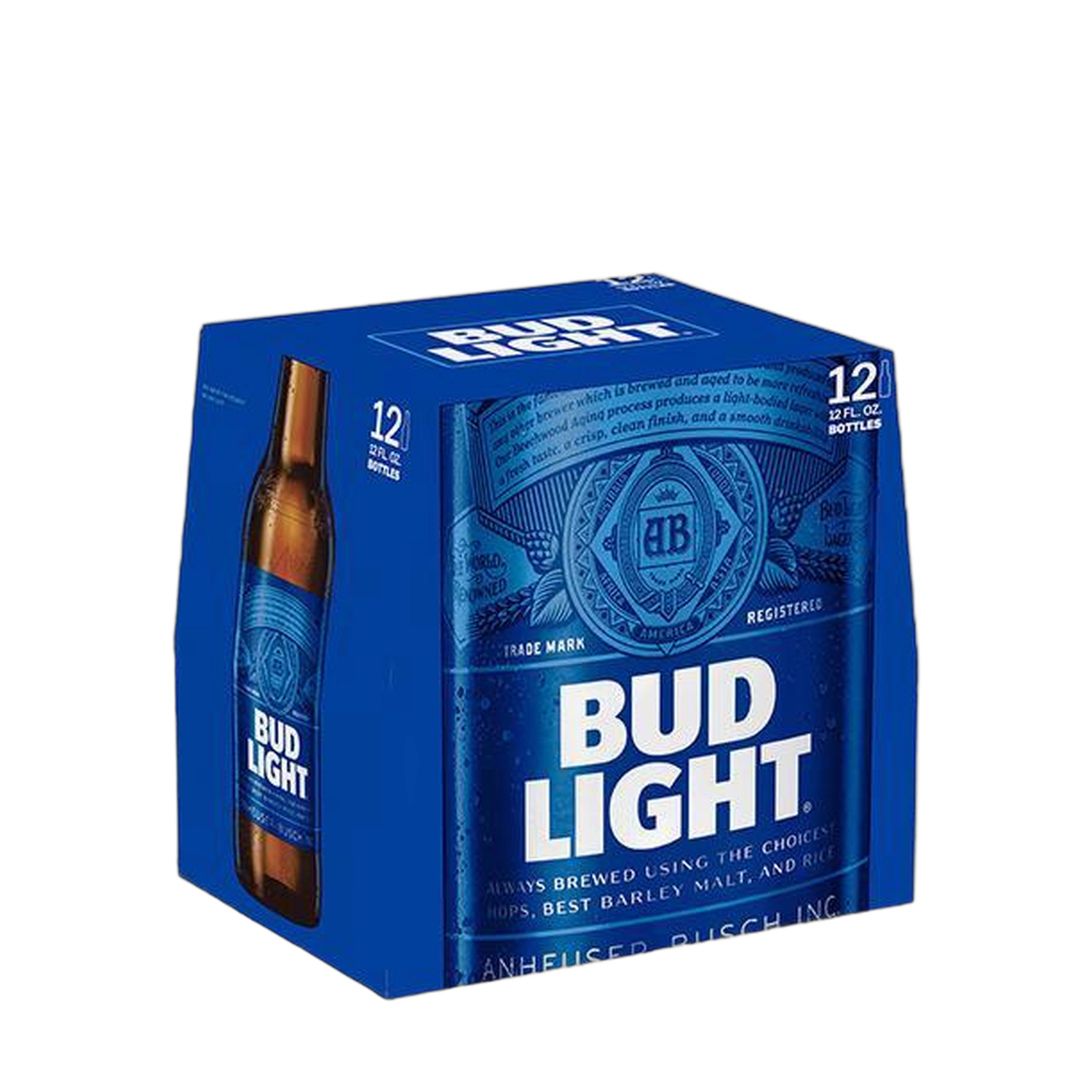 Bud Light American Lager 12oz Bottles - 12-Pack
