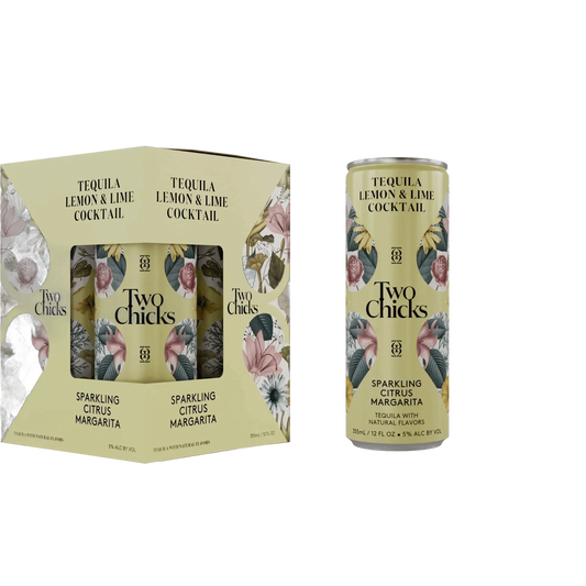 Two Chicks Sparkling Citrus Margarita - 4-Pack