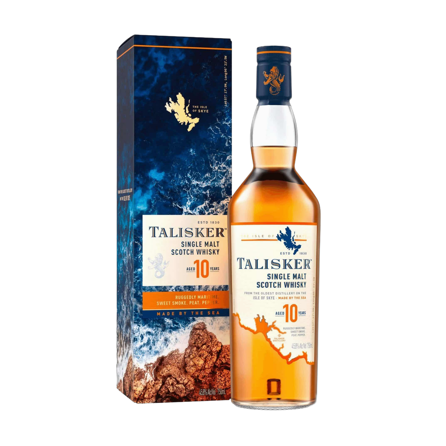 Talisker 10-Year-Old Single Malt Scotch Whisky - 750ml