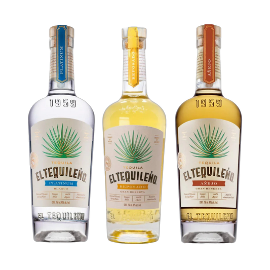 El Tequileño Platinum Blanco Gran Reserva Reposado and Gran Reserva Añejo - 3-Pack